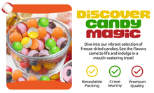 Load image into Gallery viewer, Freeze Dried Candy Crunchy Rainbow Bites
