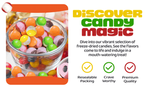 Freeze Dried Candy Crunchy Rainbow Bites